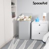 SpaceAid Laundry Hamper with Lid, 110L Large Tall Clothes Basket
