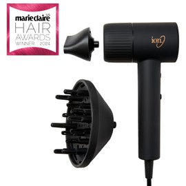 ion Luxe Turbosonic Hair Dryer, 2 Heat & Speed Settings, Supersonic Motor, 9 ft Cord, 1600W