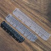 10 Pack Clear Ruler Bookmark Plastic Binder Divider A5 Straight