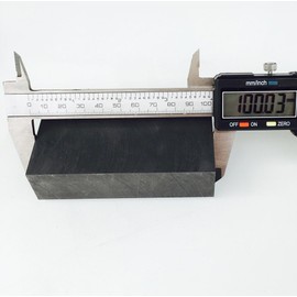 OTOOLWORLD 99.9% Purity Graphite Ingot Block EDM Graphite Plate Milling Surface (100MMx50MMx25MM)