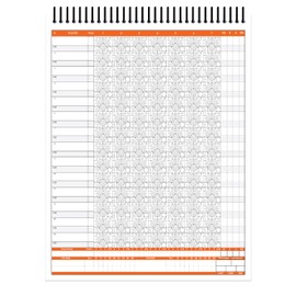 Perfect Strike Baseball Scorebook with Rules and Scoring Instructions : Heavy Duty Score Keeping Book. Great for Baseball and Softball. (5)