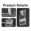 bociloy 12 Sets 55x25mm Mini Hinge Hasp, Clear Acrylic Hasp