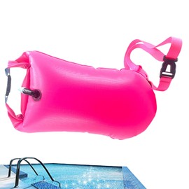 Swim Buoy for Open Water,Inflatable Swim Belt Safety Float | Portable Swimming Buoy Dry Bag with Double Air Bags for Beach Sports School Adults Lake Pool Lessons