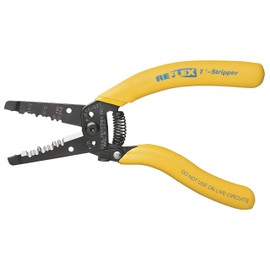 IDEAL Electrical 45-621 Reflex Super 12/2 & 14/2 NM Cable T Stripper - Dual NM Wire Stripper, Plier Nose, Slide Lock, Textured Grips