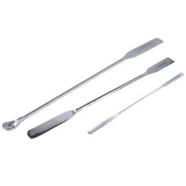 blueINOX Gel Spatula / Ointment Spatula / Laboratory Spatula Set: Double Spatula 10 cm, 15 cm and Micro Spoon Spatula