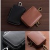 Sanwa Direct 200-CAR074BR Genuine Leather Key Case, Smart Key, Card