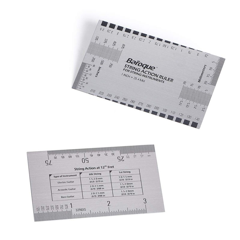 Guitar Measure Tools Set Includes 9 Understring Radius Gauge Set