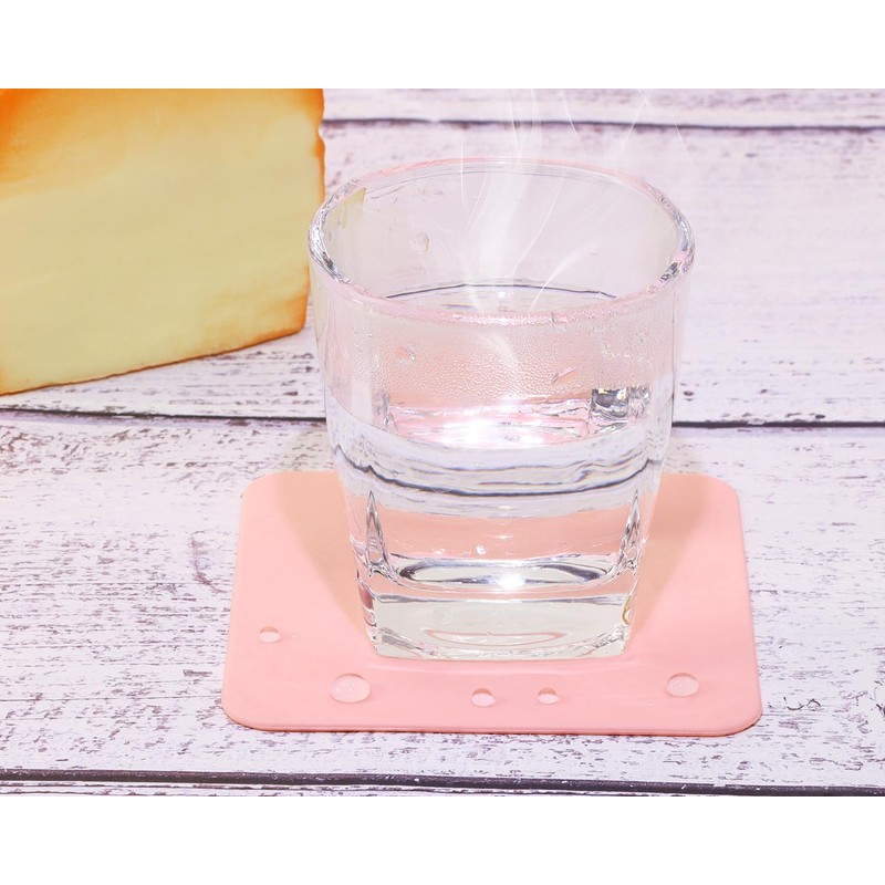 Mini Skater 3pcs Bar Coasters 10x10x0.2CM Square Silicone Coasters for