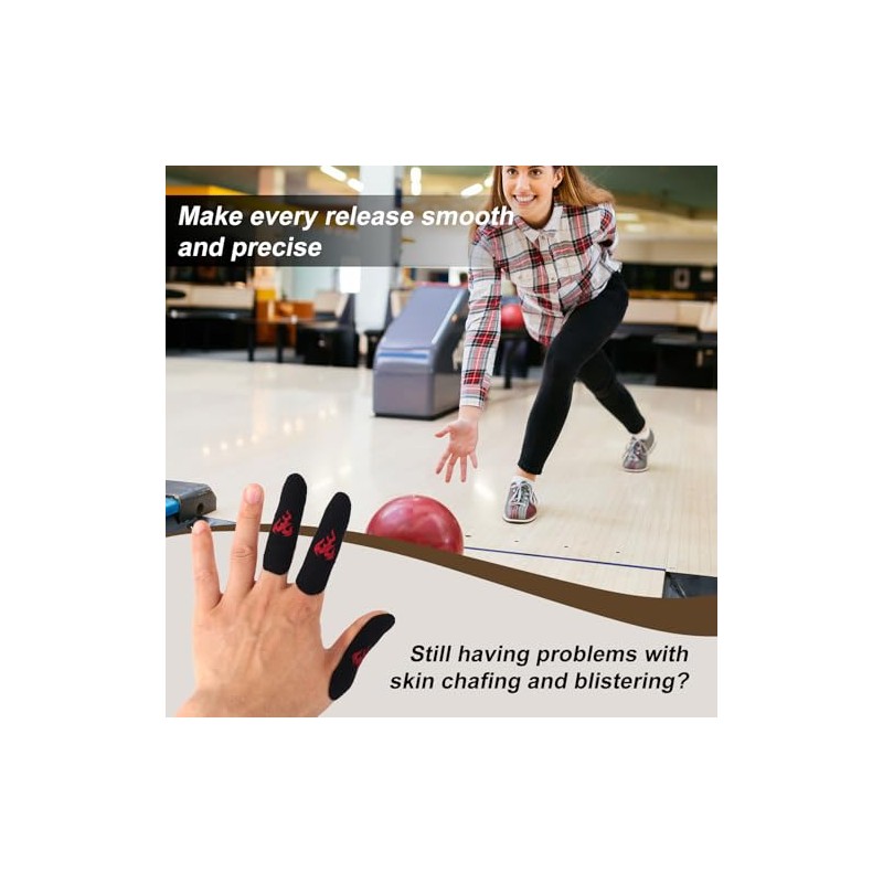 BOXOB 120pcs Flame Bowling Thumb Tape, Sweatproof Finger Tape for