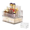 DASITON Makeup Organizer with Drawe,11 Slots Stackable Storage Drawers,Diamond pattern