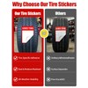 500Pcs Waterproof AdhesiveUsed Tire Stickers Labels