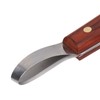 Yulatik Stainless Steel Hoof Knife with Wooden Handle, Right-Handed Hoof