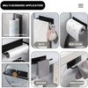 JJiaoLinin black kitchen roll holder，Magnetic Kitchen Roll Holder ，No Drilling