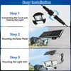 Aialun Solar Security Lights Outdoor with Dual Motion Sensor, 8500K