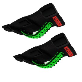 MASION Jeep Wrangler Roll Bar Handles, 2 Pcs Green Nylon Grab Handles with 3 Straps, 2 to 3-inch Roll Bars, 1986-2020 Fitment