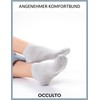 Occulto Women's Trainer Socks Pack of 10 (Model: Alexa), Black