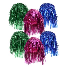 Baluue 6pcs Women's Lace Front Wig Human Hair Extensions Decorative Festival Wig