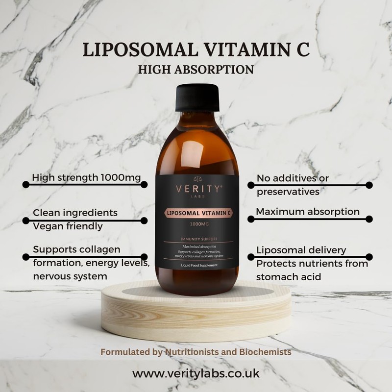 Premium Liposomal Vitamin C Liquid 1000mg | Maximum Absorption -