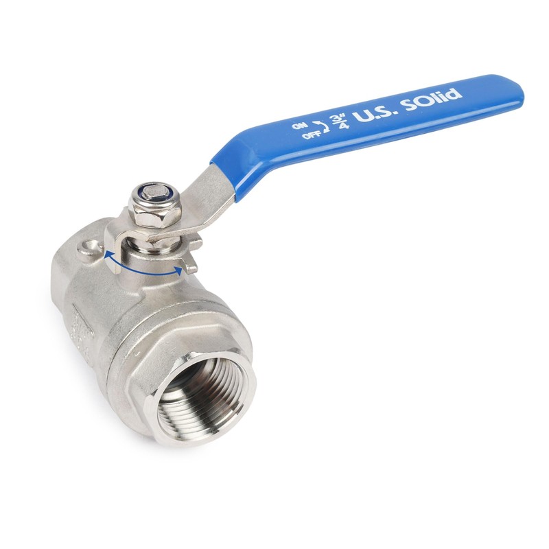U.S. Solid 3/4 Inch DN20 Ball Valve - 304 Stainless