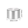 sourcing map 2 x Aluminium Volume Control Potentiometer Knurled Shaft