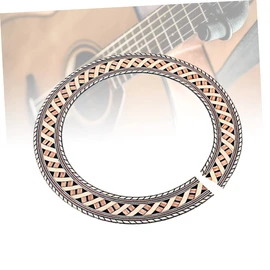 SAFIGLE Wooden Guitar Rosette Curved Strips for Sound Hole Inlay Decorative Guitar Decals for Acoustic and Classical Guitars Your Musical Instrument Aesthetic