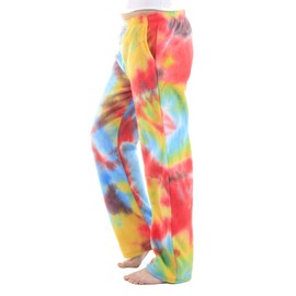 Forever Lazy Women's Tie Dye Fleece Pants - L