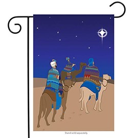Premier Kites 51528 Garden Brilliance Flag, Three Wisemen, 12 by 18-Inch