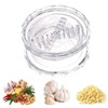 Transparent Manual Garlic Twist - Multi-Functional Mincer，Compact Garlic Mincer Tool，for