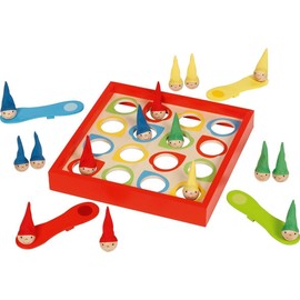 goki 56824 - Bouncy Gnomes - Funny Family Game - Made of Beech Wood - Skill Game