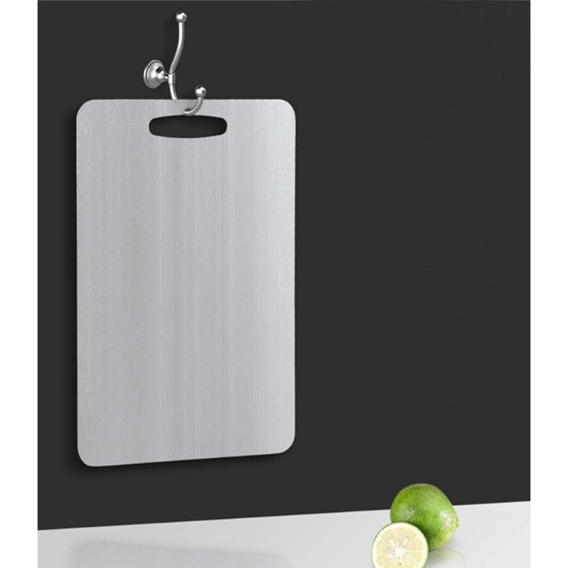 Stainless Steel Chopping Board, zosenda Double Sided Mold-Free Cutting Board,