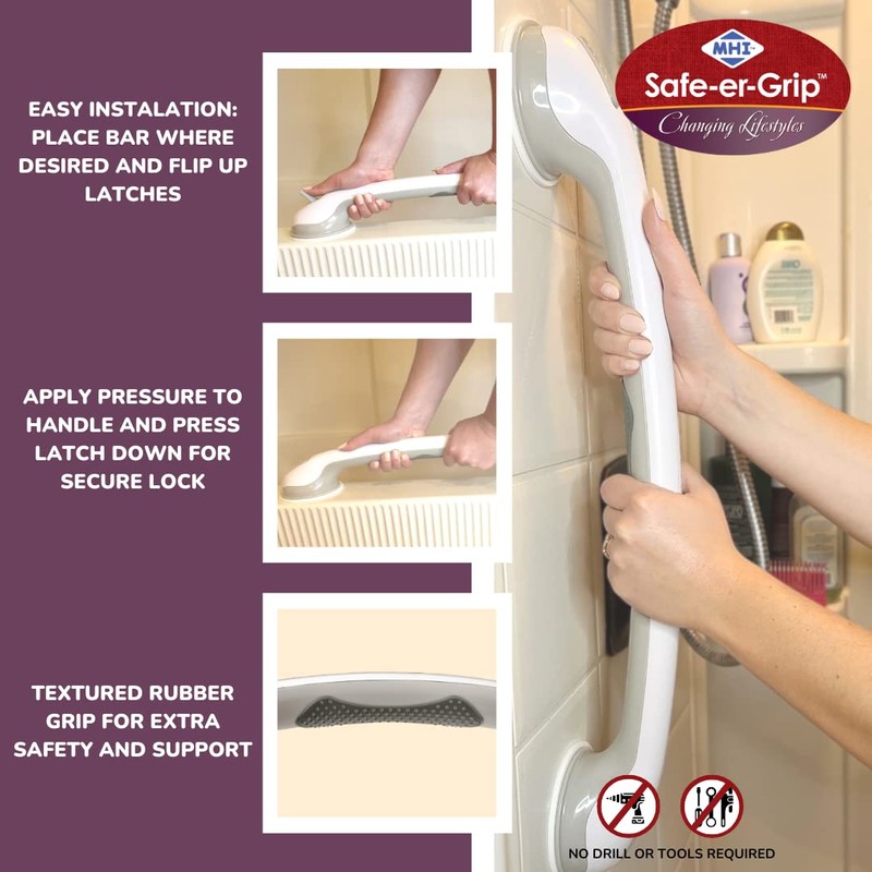 Changing Lifestyles Safe-er-Grip 24" Balance Assist Bar, White