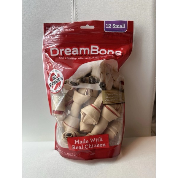 Does Not Apply DreamBone Chicken Flavored Rawhide-Free Dog Chews, Small,