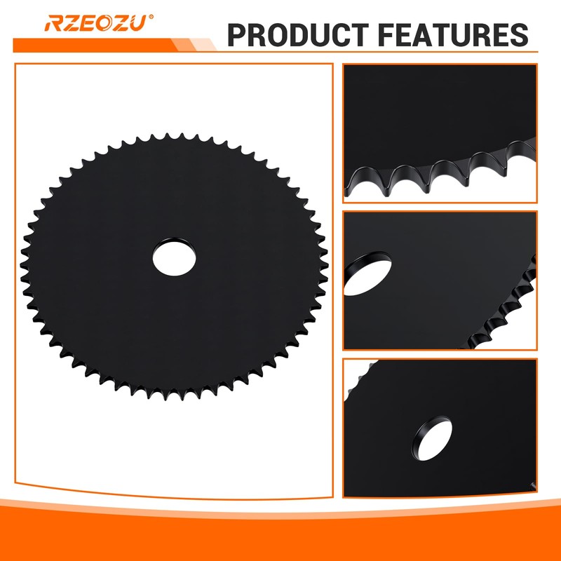 RZEOZU DIY Steel Go Kart Sprocket 35 Chain 60 Tooth