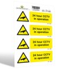 SAFETYKING® 4 PCS CCTV STICKER (HORIZONTAL) CCTV Sign Security Sticker