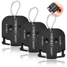 Donmnemb 3 pcs Mini Golf Score Counter, Golf Stroke Counter for Glove, Golf Score Indicator for Golf Game Scorekeeper Outdoor Sport Scoreboard (Black)