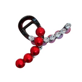 gaobaozhu Women Hair Claw Clips Hair Clips for Thick/Fine Hair Rhinestone Red Bean Clips Styling Hair Clips for Women and Girls Women and Girls Headdress
