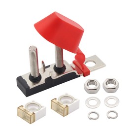 Dickly Mrbf Terminal Fuse Block Dual Studs 58V Compact Premium Practical, Dustproof, Portable Fuse Mount with Fuse for Car Marine, 100A