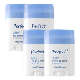 Mediflower Perfect Airy UV Sun Stick SPF50+ PA++++ 23g, 4 pieces / 메디플라워 퍼펙트 에어리 유브이 선스틱 SPF50+ PA++++ 23g, 4개