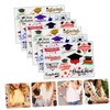 Baluue 6sheets Graduation Theme Temporary Stickers of Body Decals for
