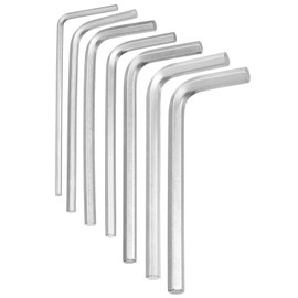HARFINGTON 7pcs Hex Key Wrench Set 1.5/2/2.5/3/4/5/6mm 45# Steel L-Shape Hexagon Metric Wrenches Repairing Tool for Home DIY Bike Motorcycle Repair