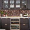Parrotile Glass Backsplash Tile for Kitchen Bathroom Wall Antique Bronze