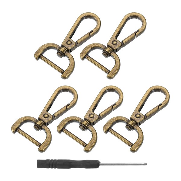 sourcing map 1 Set Detachable Snap Hooks, 0.79" D Ring