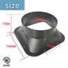 store88 Duct Connector Duct Hose Set of 2 Ventilation Flange
