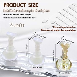 TICKLELY Nail Design Set - Premium Practice Hand for Gel Nails, Nail Accessories & False Nails Set - Versatile Gel Nails DIY Set & Nail Art Accessories