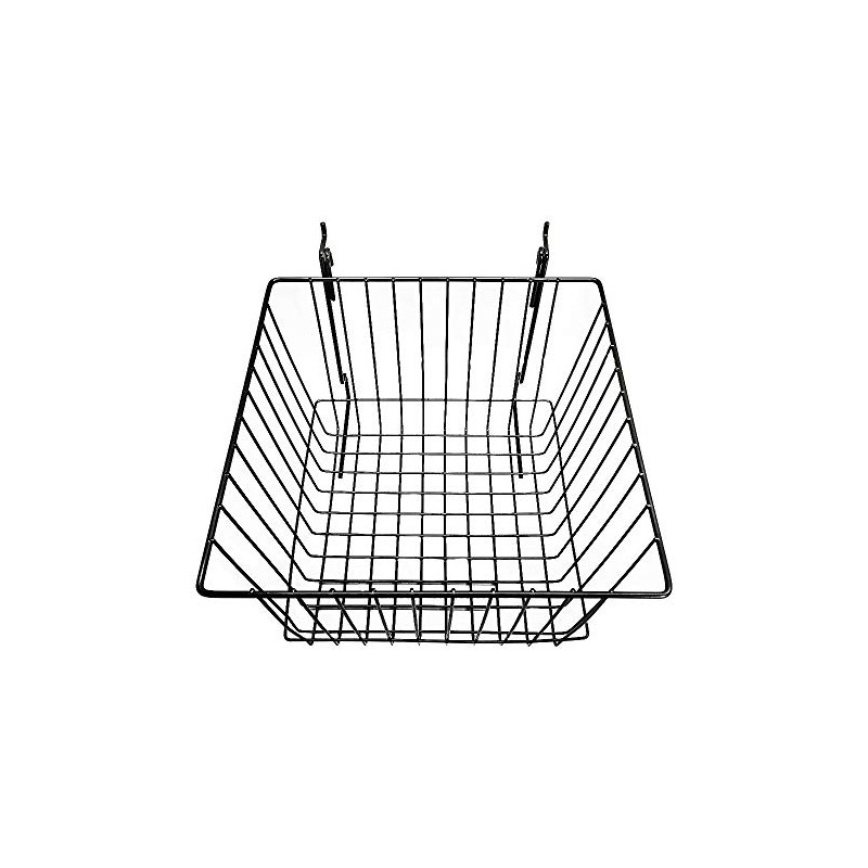 MH GLOBAL Set of 6 Pieces Black Metal Wire Slatwall