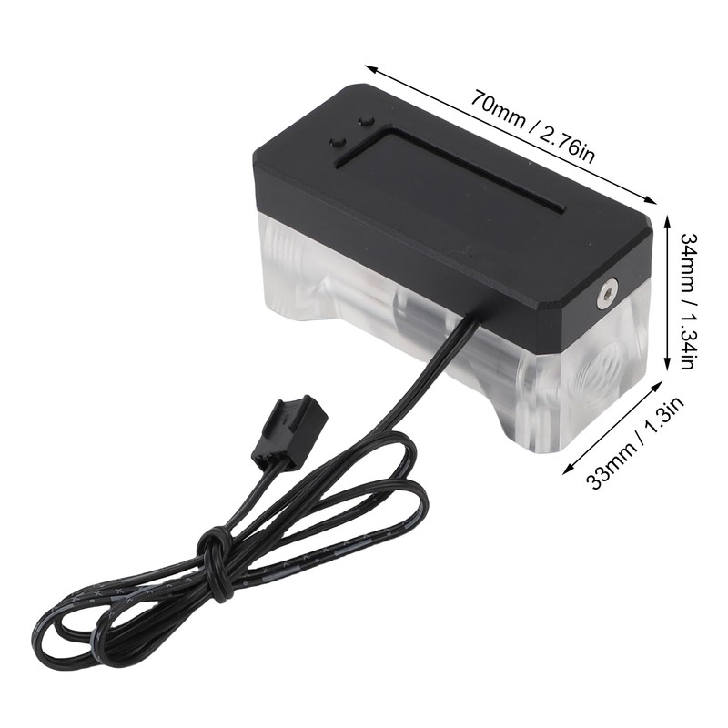 Dpofirs Water Cooling Digital Flow Meter, Electronic Water Cooling Flow