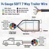 7 Way Trailer Wire – Heavy Duty 14 Gauge 7