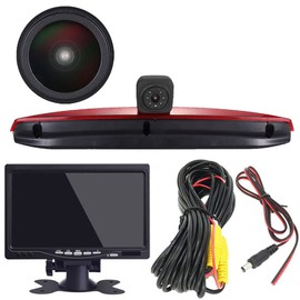 1280 x 720 Pixels Third 3rd Top Mount Brake Light Camera Brake Light Reversing Camera Replacement for MB Vito 639 W447 109 111 114 Vito Mixto W639 BLUETEC LWB Box CDI MPV + 7 Inch LCD Car Monitor