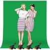 Heysliy Green Screen Backdrop, 2x3M/6.5 x 9.8ft Chromakey Greenscreen Background