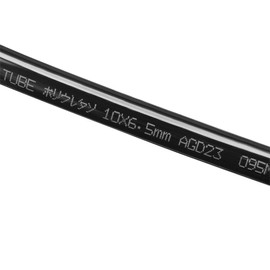 sourcing map Pneumatic Air Tubing, 10mm OD x 6.5mm ID 5 Meters 16ft PU Polyurethane Air Compressor Tube Hose Pipe Black